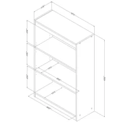 3-Shelf Bookcase - South Shore