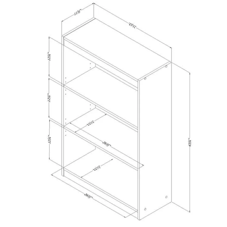 3-Shelf Bookcase - South Shore