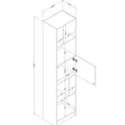 5-shelf bookcase - South Shore