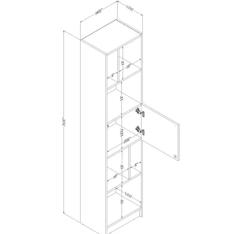 5-shelf bookcase - South Shore