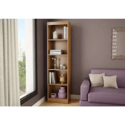 5-Shelf Narrow Bookcase - South Shore