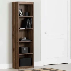 5-Shelf Narrow Bookcase - South Shore