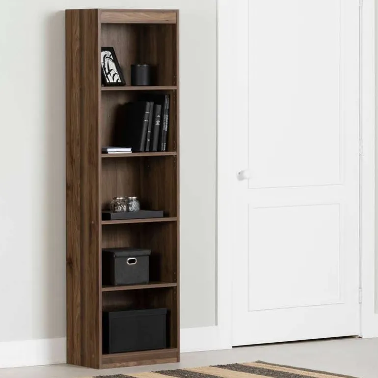 5-Shelf Narrow Bookcase - South Shore