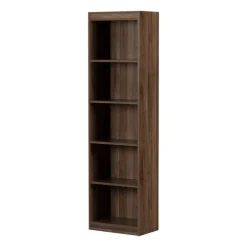 5-Shelf Narrow Bookcase - South Shore