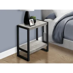 Side table - 2 tiers / 1 shelf / rectangular - 24
