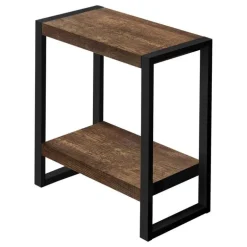 Side table - 2 tiers / 1 shelf / rectangular - 24