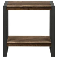 Side table - 2 tiers / 1 shelf / rectangular - 24