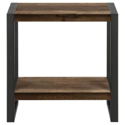 Side table - 2 tiers / 1 shelf / rectangular - 24