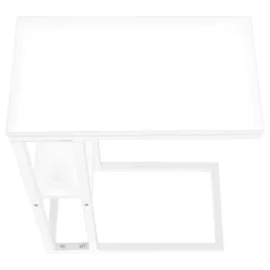 Side table / c table - 1 storage shelf / rectangular - 25