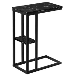 Side table / c table - 1 storage shelf / rectangular - 25