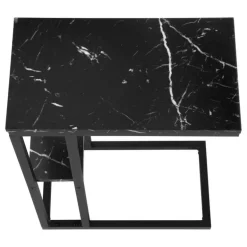 Side table / c table - 1 storage shelf / rectangular - 25