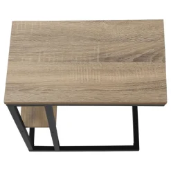 Side table / c table - 1 storage shelf / rectangular - 25