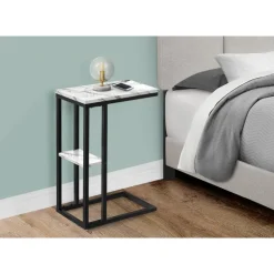Side table / c table - 1 storage shelf / rectangular - 25