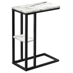 Side table / c table - 1 storage shelf / rectangular - 25