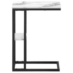 Side table / c table - 1 storage shelf / rectangular - 25