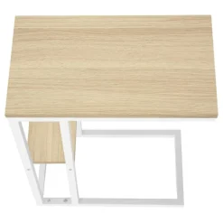 Side table / c table - 1 storage shelf / rectangular - 25