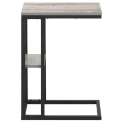 Side table / c table - 1 storage shelf / rectangular - 25