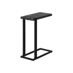 Side table / c table - thick-panel top / rectangular - 25"h - black reclaimed - Monarch
