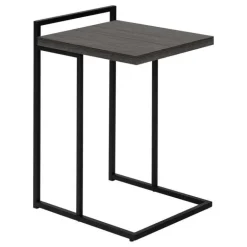 Side table / c table - thick-panel top / wide / rectangular - 25"h - grey / b - Monarch