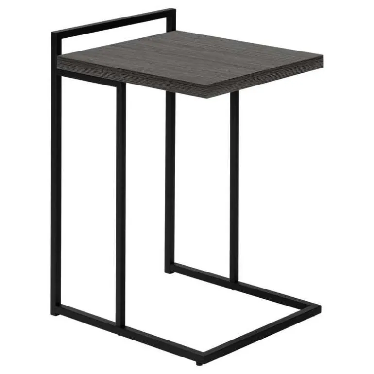 Side table / c table - thick-panel top / wide / rectangular - 25"h - grey / b - Monarch