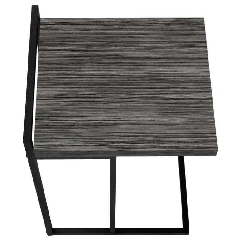 Side table / c table - thick-panel top / wide / rectangular - 25"h - grey / b - Monarch
