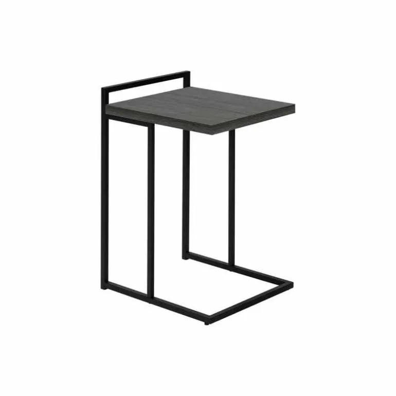 Side table / c table - thick-panel top / wide / rectangular - 25"h - grey / b - Monarch