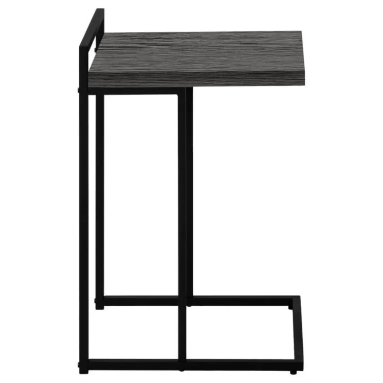 Side table / c table - thick-panel top / wide / rectangular - 25"h - grey / b - Monarch