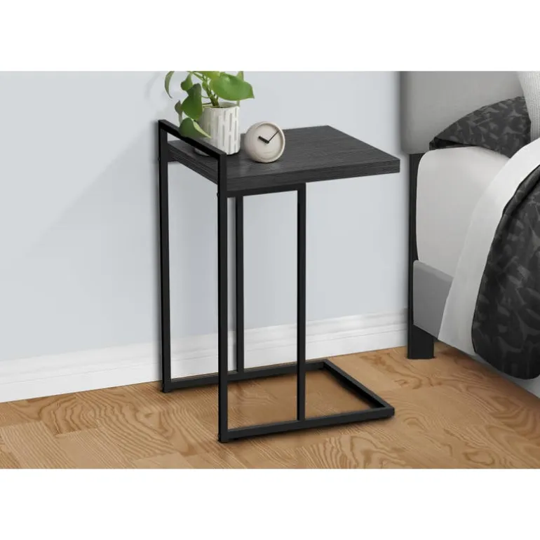 Side table / c table - thick-panel top / wide / rectangular - 25"h - grey / b - Monarch