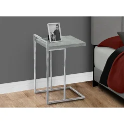 Side table / c table - thick-panel top / wide / rectangular - 25