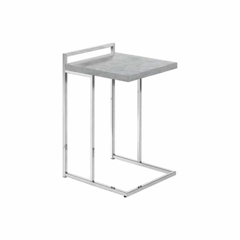 Side table / c table - thick-panel top / wide / rectangular - 25"h - grey cem - Monarch