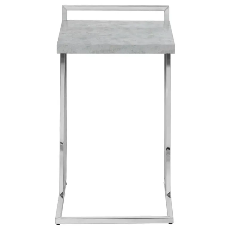 Side table / c table - thick-panel top / wide / rectangular - 25"h - grey cem - Monarch