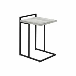 Side table / c table - thick-panel top / wide / rectangular - 25"h - grey rec - Monarch
