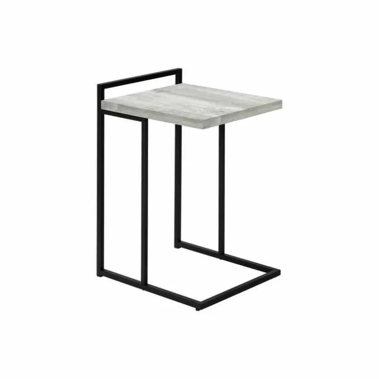 Side table / c table - thick-panel top / wide / rectangular - 25"h - grey rec - Monarch