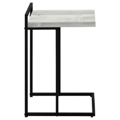Side table / c table - thick-panel top / wide / rectangular - 25"h - grey rec - Monarch