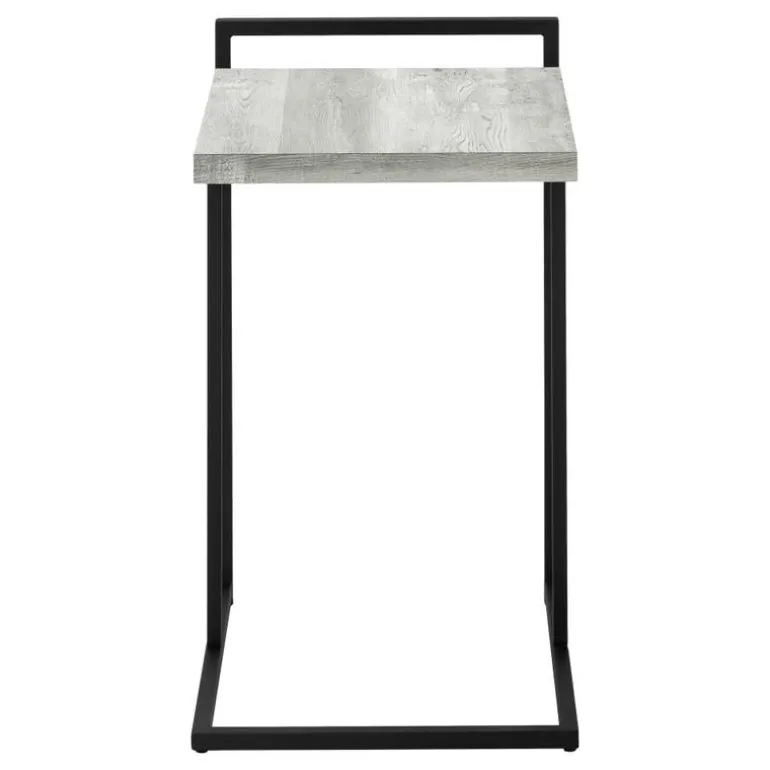 Side table / c table - thick-panel top / wide / rectangular - 25"h - grey rec - Monarch