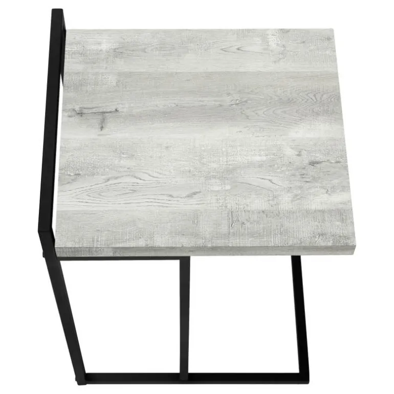 Side table / c table - thick-panel top / wide / rectangular - 25"h - grey rec - Monarch