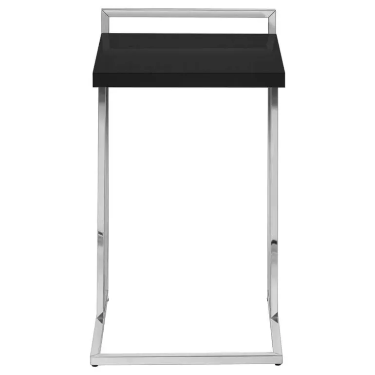 Side table / c table - thick-panel top / wide / rectangular - 25"h - black / - Monarch