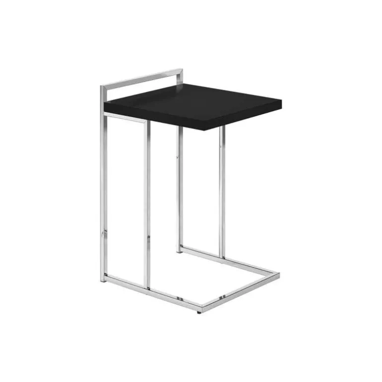 Side table / c table - thick-panel top / wide / rectangular - 25"h - black / - Monarch