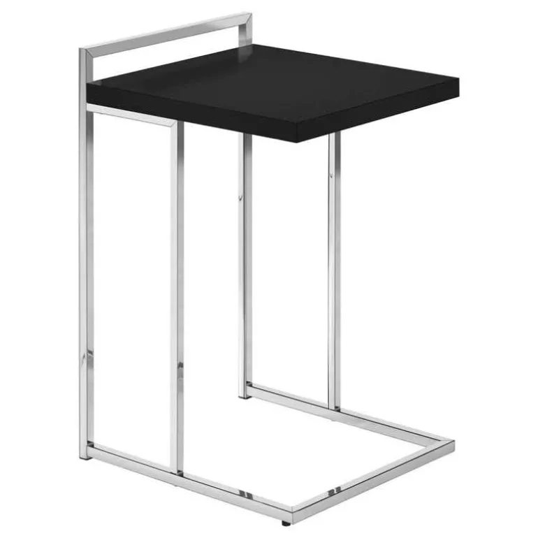 Side table / c table - thick-panel top / wide / rectangular - 25"h - black / - Monarch