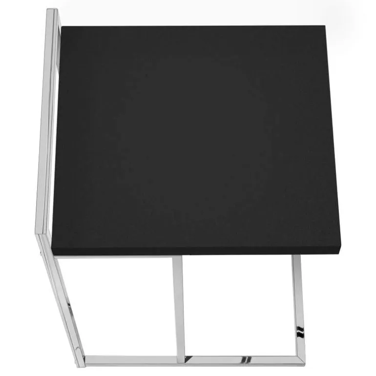 Side table / c table - thick-panel top / wide / rectangular - 25"h - black / - Monarch
