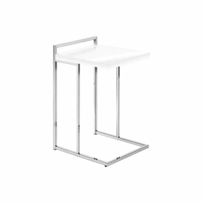 Side table / c table - thick-panel top / wide / rectangular - 25"h - glossy w - Monarch