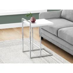 Side table / c table - thick-panel top / wide / rectangular - 25