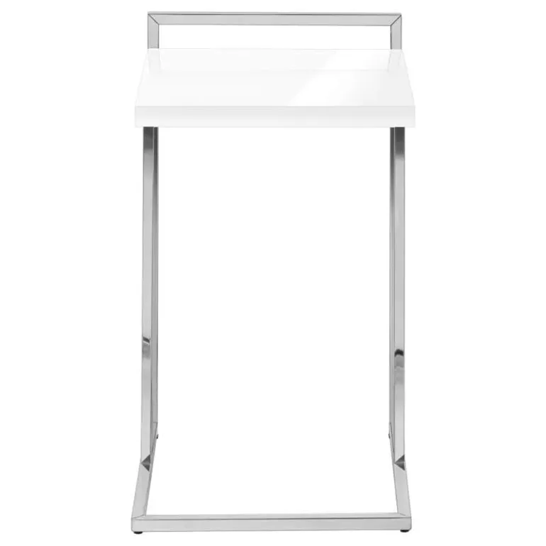 Side table / c table - thick-panel top / wide / rectangular - 25"h - glossy w - Monarch