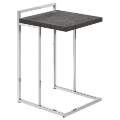 Side table / c table - thick-panel top / wide / rectangular - 25"h - grey / c - Monarch