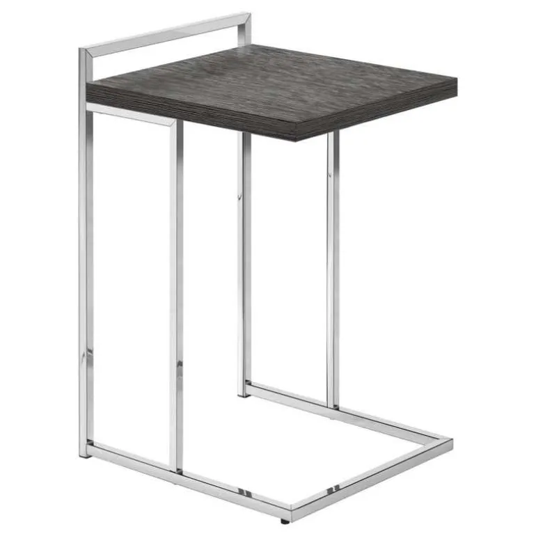 Side table / c table - thick-panel top / wide / rectangular - 25"h - grey / c - Monarch