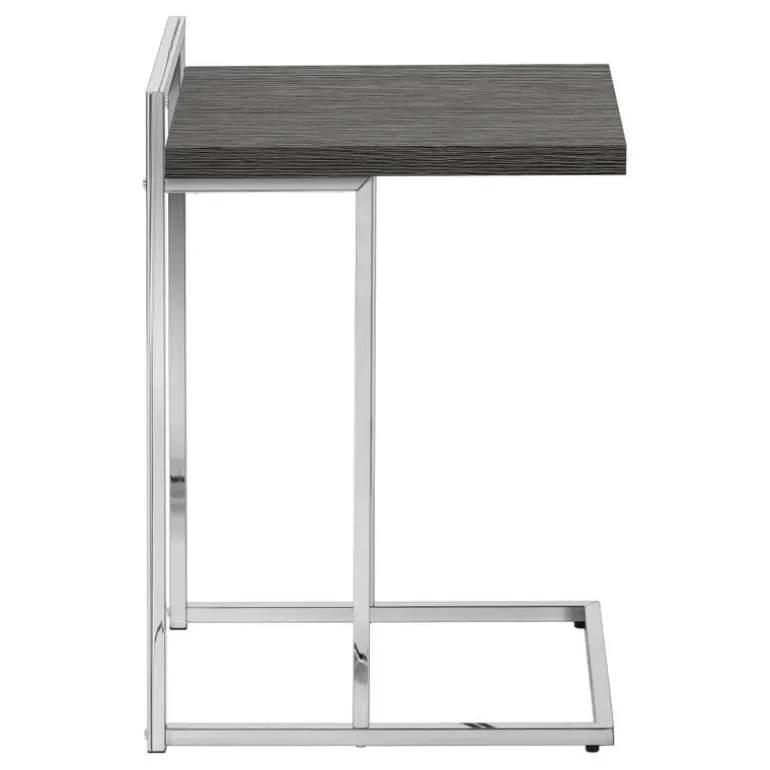 Side table / c table - thick-panel top / wide / rectangular - 25"h - grey / c - Monarch