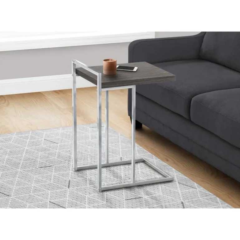 Side table / c table - thick-panel top / wide / rectangular - 25"h - grey / c - Monarch