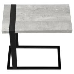 Side table / c table - thick-panel top / rectangular - 25"h - grey reclaimed - Monarch