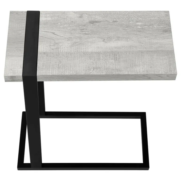 Side table / c table - thick-panel top / rectangular - 25"h - grey reclaimed - Monarch