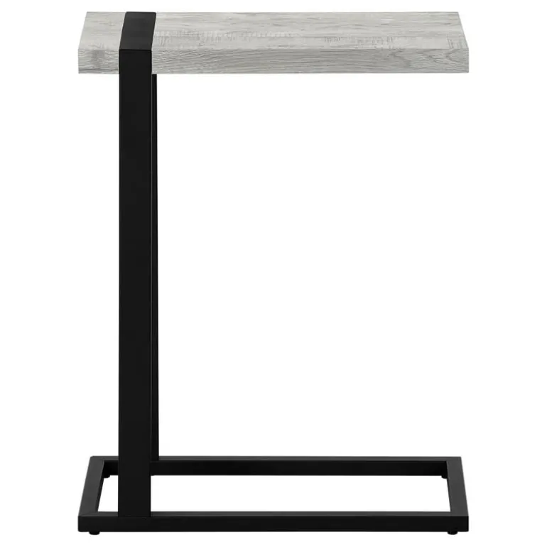 Side table / c table - thick-panel top / rectangular - 25"h - grey reclaimed - Monarch
